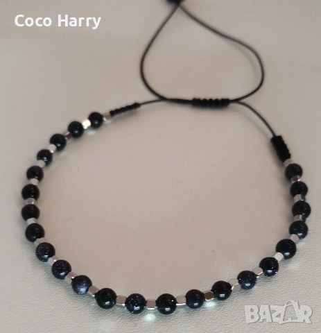 Комплект гривни за двойки,естествени камъни, ръчно изработени , снимка 2 - Романтични подаръци - 53727758