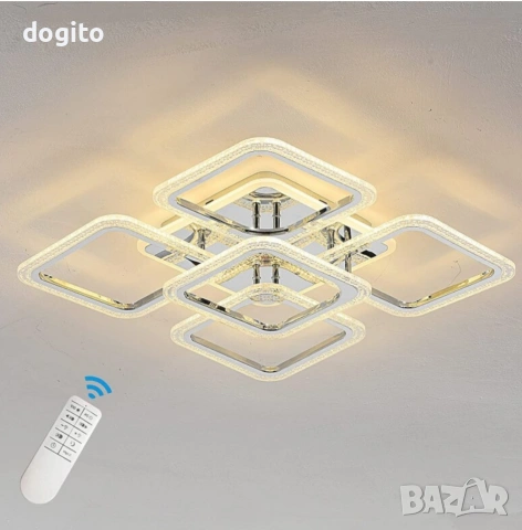 LED таванна лампа/плафон 5 квадрата