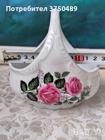 Порцеланова кошничка KPM, снимка 5 - Колекции - 53488436