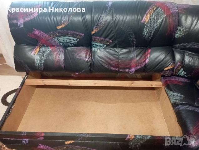 Холов ъгъл, снимка 2 - Дивани и мека мебел - 52586374