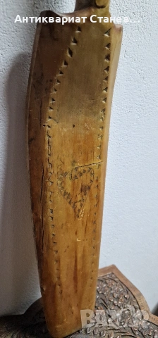 Стара дървена скандинавска шпатула/бъркалка, снимка 15 - Антикварни и старинни предмети - 53981238
