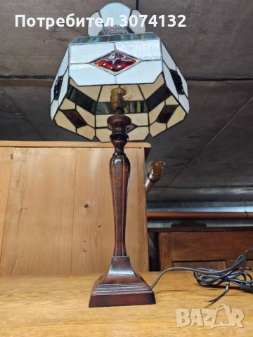 Нощна лампа Тифани, снимка 4 - Настолни лампи - 52945190