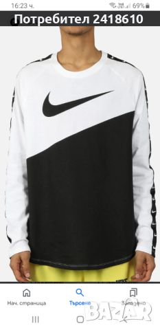 Nike NSW SWOOSH Cotton Mens Size XL ОРИГИНАЛ! Мъжка Спортна Блуза!, снимка 2 - Спортни дрехи, екипи - 46525682