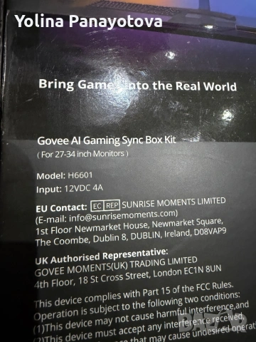 Govee ai gaming sync box kit, снимка 2 - Клавиатури и мишки - 53417212