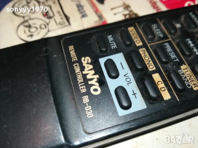 SANYO RB-D30 AUDIO REMOTE-ВНОС SWISS 0306251044, снимка 11 - Други - 50530777