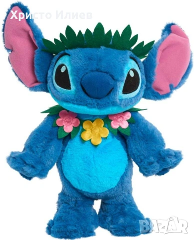 Пеещ и танцуващ плюшен Стич STITCH Just Play 38 cm, снимка 2 - Плюшени играчки - 54198812
