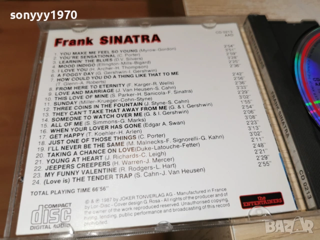 FRANK SINATRA-ORIGINAL CD-ВНОС GERMANY 0603261825H2E6R, снимка 15 - CD дискове - 53738118