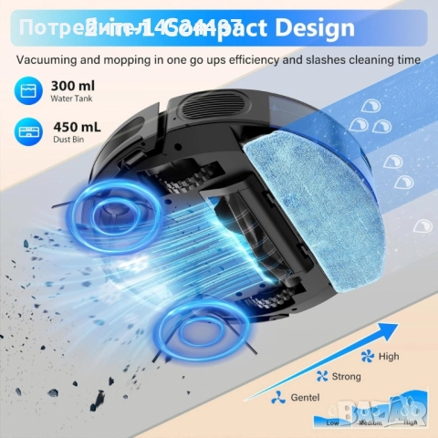 Tikom G8000 Max – робот прахосмукачка, която чисти вместо теб, снимка 4 - Прахосмукачки - 51853955