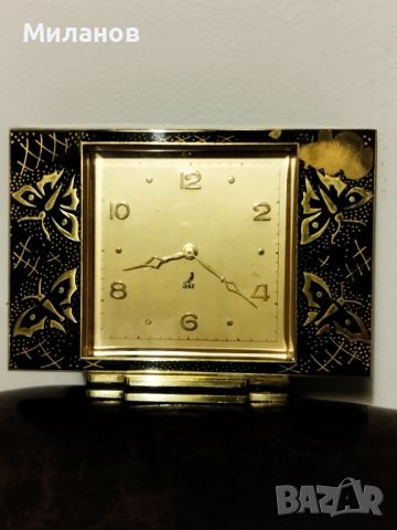 Стар механичен будилник, настолен часовник, снимка 1 - Антикварни и старинни предмети - 45149285