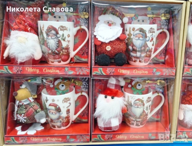 Коледен подаръчен комплект с чаша, лъжичка и мека играчка – моментална празнична атмосфера у дома, снимка 4 - Коледни подаръци - 52573917