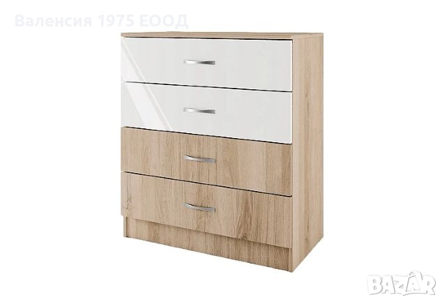 Скрин Сити 3003 сонома, орех или комбинация бяло/ арвен, снимка 10 - Скринове - 18790331