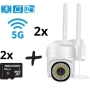 2 КУПОЛНА БЕЗЖИЧНА КАМЕРА 2109 + 2 64GB MicroSD карта, снимка 2