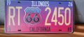 ROUTE 66-Ilinois 1926-California 1985-метална табела -тип регистрационен номер, снимка 2