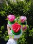Кашпа със сапунена роза , снимка 1 - Ръчно изработени сувенири - 45204668