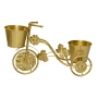Метален цветарник велосипед – златист, снимка 2