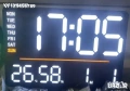 LED стенен часовник X6636 с време,седмица,температура,влажност+дистанц , снимка 1