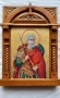Дърворезба- домашен иконостас "Св. Мина ", снимка 2