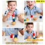 Образователна дървена играчка за подреждане с геометрични форми - КОД 3614, снимка 6