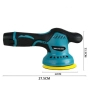 Автоматична полираща машина, 2 12V акумулатора, безжична, преносима, 2500-5000 об./мин., 8 скорости, снимка 5