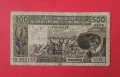 500 франка 1987 Западно Африкански щати Сенегал червен печат, снимка 1