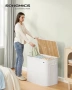 Кош за пране 170L, бамбук, сгъваем с капак и чанта за пране SONGMICS, снимка 3
