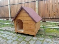 Лакирана дървена къща за кучета , средни и големи породи кучета къща за куче от дърв кучешка колиба, снимка 7