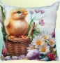 Декоративна Великденска възглавничка с пълнеж от дунапрен, снимка 3