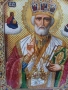 "св. Николай Чудотворец" Диамантен Гоблен - Готов налепен в рамка, снимка 2