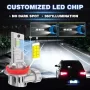 Нови H11 H8 LED крушки за фарове 120W 6500K 28000LM супер ярки 2024, снимка 2