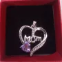 Колие с кристали Мама , снимка 1