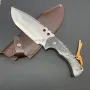 Висококачествен ловен нож 145х270, кожен калъф, снимка 2