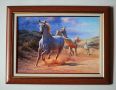 Бягащи бели коне, картина, снимка 1 - Картини - 39480903