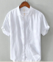 Мъжки ленени ризи , снимка 1 - Ризи - 44949568