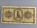 Банкнота - Гърция - 1000 драхми | 1942г., снимка 2