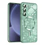 Калъф fixGuard - Luxury Glitter MagSafe - Samsung Galaxy S25 - Light Green, снимка 1