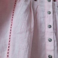 Розова блуза памучна материя с бродерии , снимка 2 - Тениски - 45520543