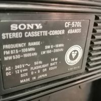 Sony cf-570l, снимка 9 - Радиокасетофони, транзистори - 45614454