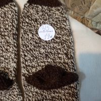 Ръчно плетени мъжки чорапи от вълна, размер 45, снимка 7 - Мъжки чорапи - 44550833