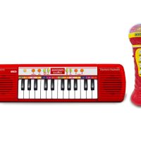 Bontempi - Мини караоке синтезатор с микрофон и 24 клавиша, снимка 2 - Музикални играчки - 45768345