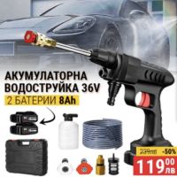 Акумулаторна Водоструйка 22 Бара, 1бр Батерия 48V 8Ah, Зарядно и Аксесоари в куфар, снимка 2 - Други инструменти - 45976602