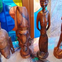 Колекция дървени статуетки, снимка 2 - Антикварни и старинни предмети - 45885384