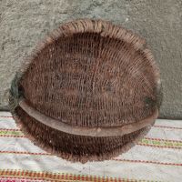 Стара плетена кошница., снимка 7 - Антикварни и старинни предмети - 45783384