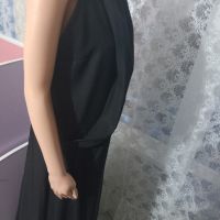 Красива черна дълга рокля Junona, снимка 4 - Рокли - 45701149