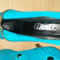 Естествен велур - Дамски обувки с ток! , снимка 7 - Дамски обувки на ток - 45221163