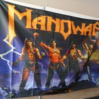 Manowar знаме флаг Kings of metal хеви метъл металисти рок  , снимка 2 - Декорация за дома - 45307862