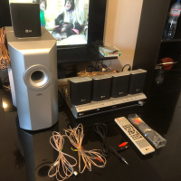 LG 5.1 DVD Домашно Кино аудио система, снимка 11 - Аудиосистеми - 44961221