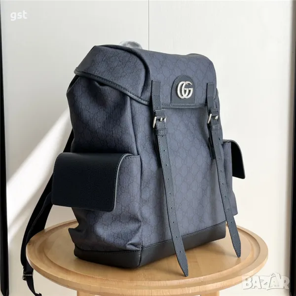 Уникална Рядка Gucci GG Supreme High чанта раница унисекс дизайнерска Bag, снимка 1