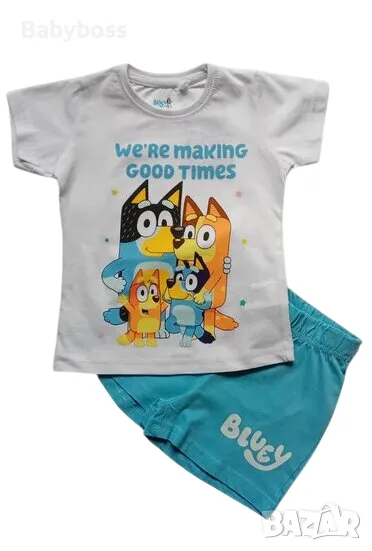 Лятна пижама за момче Бинго и Блуи Bluey, снимка 1