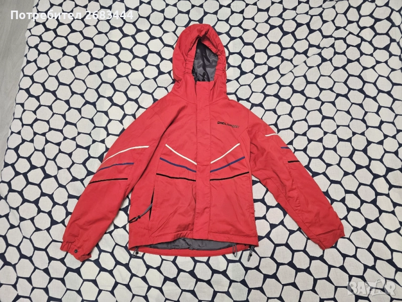 Детско зимно ски яке Diel 134-140 см / червено, снимка 1