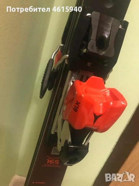 Нови състезателни ски FIS ATOMIC 165 R 12,5м с автомати Х19, снимка 1